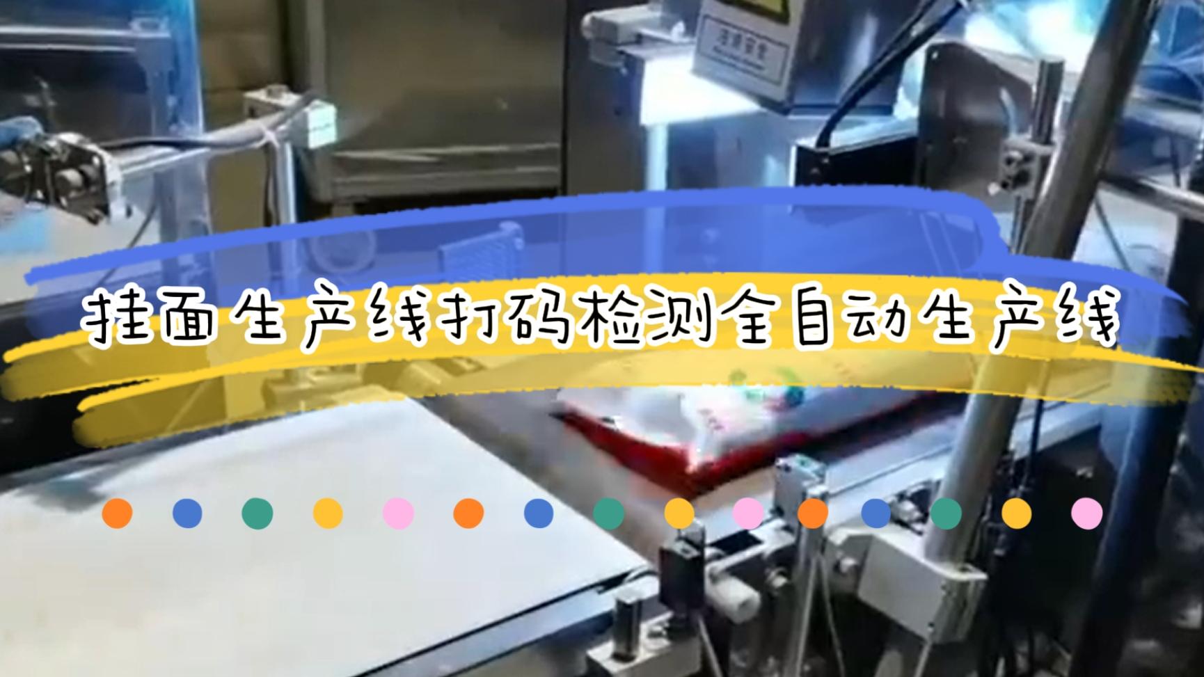 掛面生產(chǎn)流水線，激光日期打碼檢測全自動生產(chǎn)線